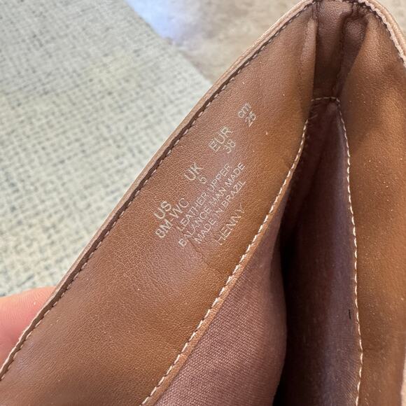 EUC $220 Naturalizer Henry Tan Chestnut Leather Knee High Heeled Boots - Picture 8 of 8